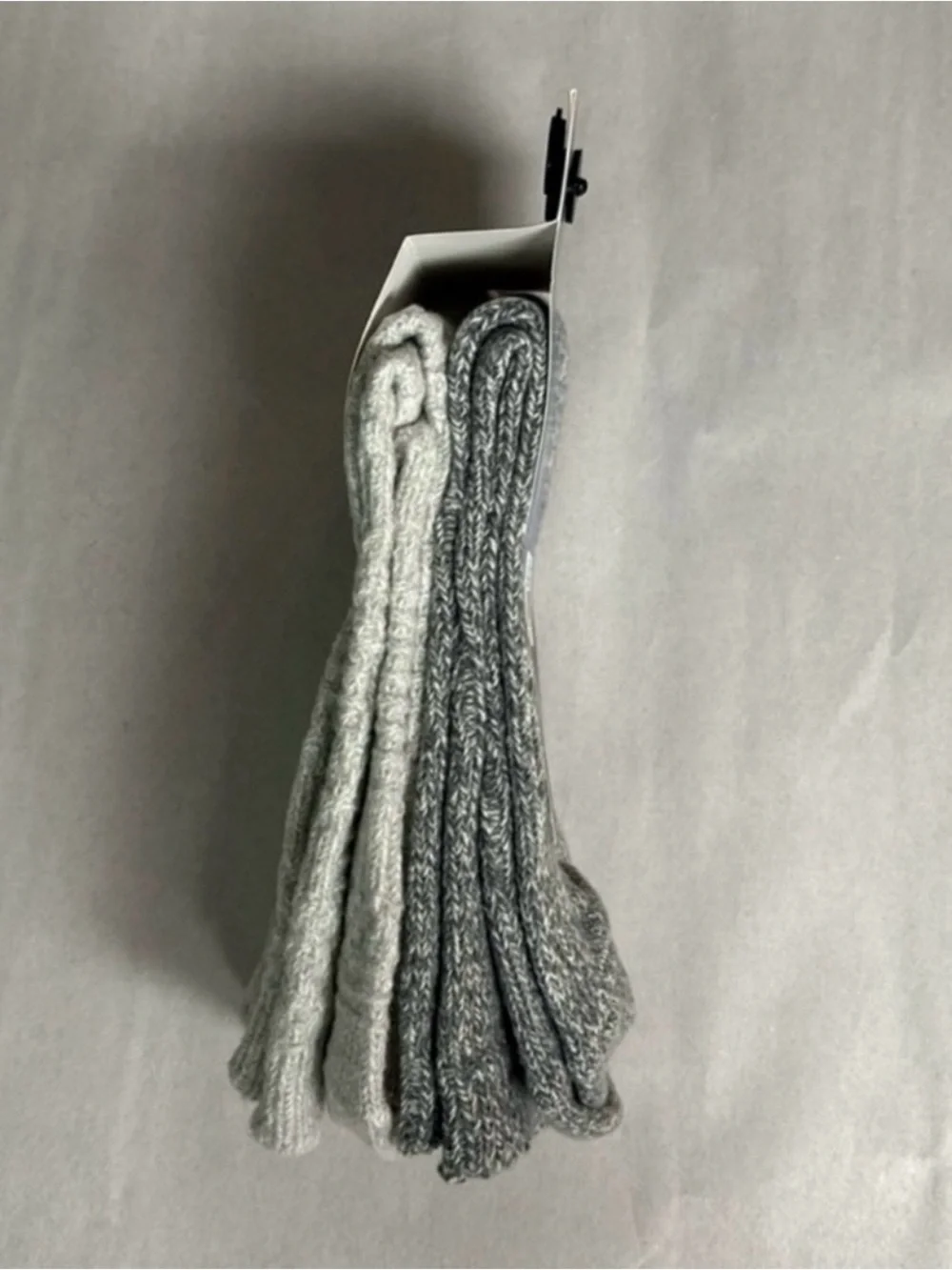 New Cuddl Duds Socks Women’s 2 Pack Gray Soft Leg Layering Crew Socks Casual